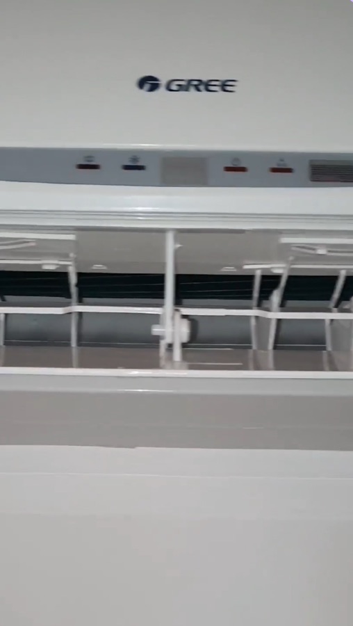 Melissa M.'s Gree split system photographed by the customer, after